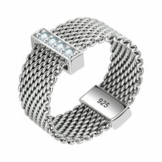 Кольцо дорожка Diamant online, серебро, 925 проба, фианит, размер 20, прозрачный
