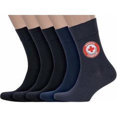 Носки RuSocks, комплект, 5 пар, размер 25-27, микс1