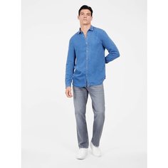 Джинсы классические GUESS, размер 31/32, серый