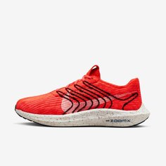 Кроссовки NIKE Pegasus Turbo Next Nature, размер 10.5 US, BRIGHT CRIMSON/WHITE-HOT PUNCH