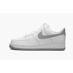 Кроссовки NIKE Air Force 1 07, полнота B (US)/ на среднюю стопу, размер 41EU/26CM, серый, белый
