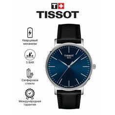 Наручные часы TISSOT, синий, черный, серебряный