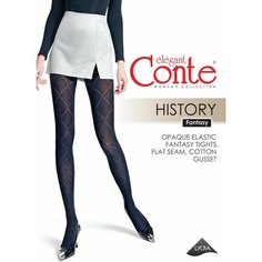 Колготки Conte elegant HISTORY, 50 den, размер 2/S, Nero=Чёрный