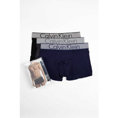 Трусы CALVIN KLEIN, комплект из 3 шт., размер M, темный микс