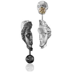 Серьги Thing Jewelry, серебро, 925 проба, родирование, Swarovski Zirconia
