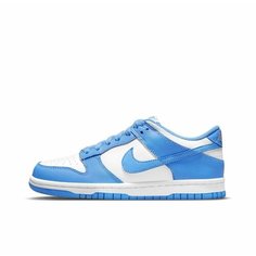 Кроссовки NIKE Dunk Low, полнота 5 (RU)/ на среднюю стопу, размер 23.5 CM, голубой/белый