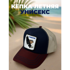 Бейсболка для мужчин, размер 54-60, синий (100) Нет бренда
