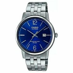 Наручные часы CASIO, серебряный, синий