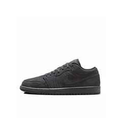 Кроссовки Jordan 1 Low, полнота F (EU)/ на среднюю стопу, размер 7.5US 6.5UK 40.5EU 39.5RU 25.5CM, dark smoke grey