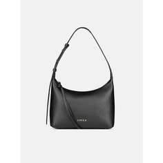 Сумка хобо LUCCA, фактура зернистая, black