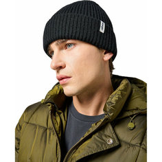 Шапка бини Wrangler Rib Beanie для мужчин, размер OS, черный