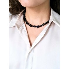 Чокер ENJOY Украшения из камней, агат, авантюрин, длина 45 см, темно-синий