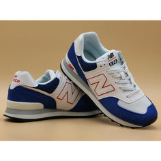 Кроссовки New Balance 574 Classic, полнота D, размер 11 US / 45 EUR, синий, белый