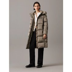 Пуховик Calvin Klein Jeans, размер XL, коричневый