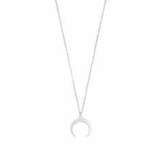 Колье Яхонт, серебро, 925 проба, длина 40 см., серебристый