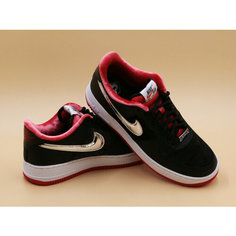 Кроссовки NIKE Air Force 1 Low Premium, полнота D, размер 9.5 US / 43 EUR, мультиколор, черный