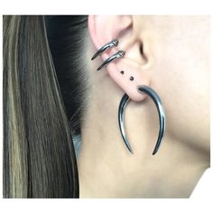 Серьги-трансформеры Starfallshop, серебряный