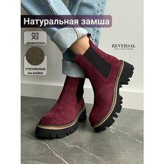 Ботинки челси Reversal, размер 39, черный, бордовый