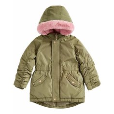 Парка mothercare, размер 98, зеленый/розовый