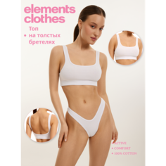 Топ Elements Clothes, размер XS, белый