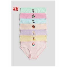 Трусы H&M Disney Princess, размер 8-10 лет, желтый, оранжевый, фиолетовый