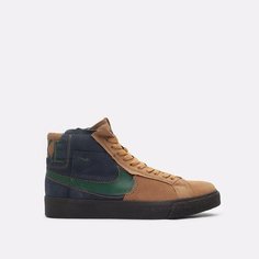 Кроссовки NIKE SB Zoom Blazer Mid PRM, размер 8 US, коричневый
