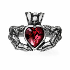 Кольцо Alchemy Gothic, кристаллы Swarovski, размер 18.75, серебристый