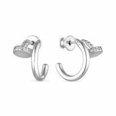 Серьги Яхонт, серебро, 925 проба, , бесцветный