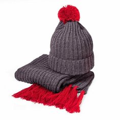 Шапка Happy Gifts GoSnow для мужчин и женщин, размер OneSize, антрацит/красный