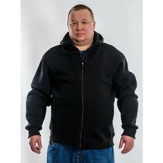 Толстовка Bolshemery Casual, размер 60\44\3XL, , черный, Черный