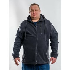 Толстовка Bolshemery Флисмастер, размер 58\42\2XL, , серый/серый