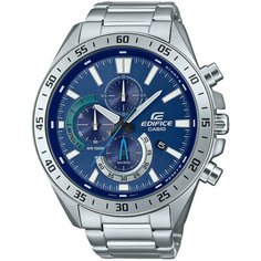 Наручные часы CASIO Edifice, серебристый/синий