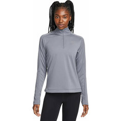 Лонгслив спортивный NIKE W NK DF PACER HZ, размер M, , серый