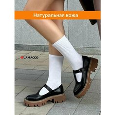 Туфли Мэри Джейн LAMACCO Бестселлер, размер 39, черный, коричневый