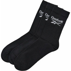 Носки Reebok Crew Bl C 3P, комплект, 3 пары, размер 46/48 EU, черный