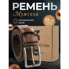 Ремень TRINITI COLLECTION для мужчин, коричневый прошитый