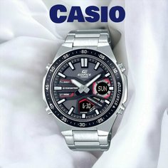Наручные часы CASIO, серый, черный