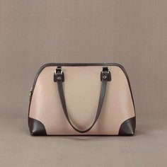 Сумка купол GAMMA BAGS, фактура зернистая, коричневый, бежевый