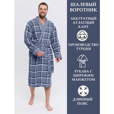 Халат Polens, размер (6XL), серый/клетка