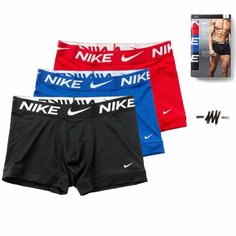 Трусы NIKE Essential, комплект из 3 шт., размер M, черный, красный, синий