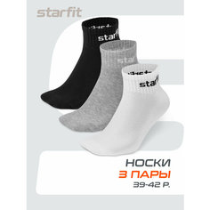 Носки Starfit, комплект, 3 пары, размер 39/42, мультиколор №3