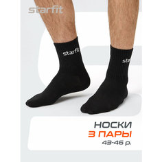 Носки Starfit, комплект, 3 пары, размер 43/36, черный