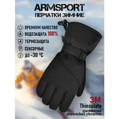 Перчатки ARMSPORT Зима для мужчин, размер М, черный