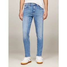 Джинсы зауженные Tommy Jeans, размер 32/34, синий