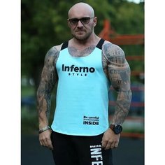 Майка Inferno Style, размер 3XL, бирюзовый