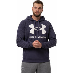 Худи спортивное Under Armour Rival Fleece Big Logo Hoodie, размер MD, , серый, белый, мультиколор