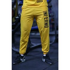 Брюки Inferno Style Брюки спортивные INFERNO style Б-001-001, размер 2XL, желтый