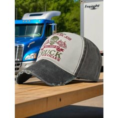 Бейсболка мужская TRUCK для мужчин и женщин, размер 55-61, коричневый/зеленый Без бренда