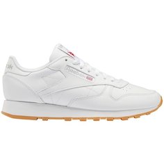 Кроссовки Reebok Classic Leather, полнота F (EU)/ на среднюю стопу, размер 8US, White/Pure Grey 3