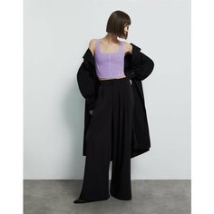 Кроп-топ Gloria Jeans GJ BLACK, размер XS (38-40), фиолетовый